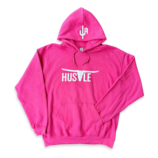 "Hustle" - Pink Adult Hoodie (WESA JAN 2024)