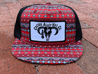 “Southwest” - CA Red/Black Aztec, Snapback Cap (2024)