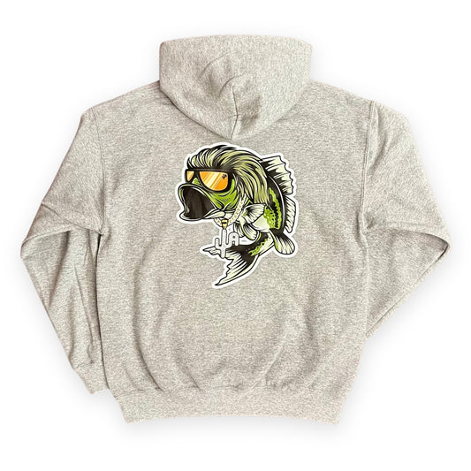 "Mullet Bass" - Sport Grey Adult Hoodie (2024)