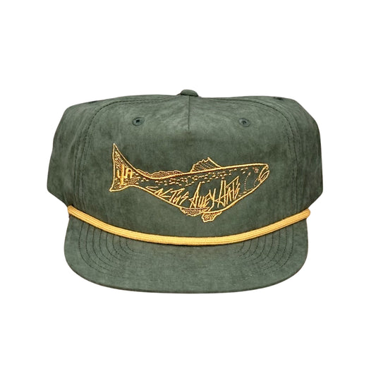 "Saltwater" - CA256 Loden/ Amber Rope, Snapback Cap- Amber Stitch (2024)