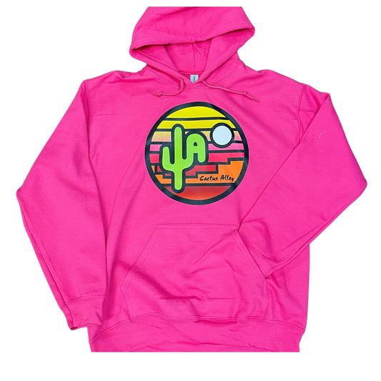 "Sunset" - Pink Adult Hoodie (WESA JAN 2024)